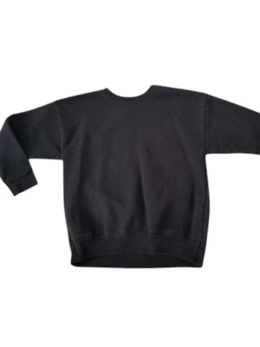 HANES Comfort Blend Solid Black Sweatshirt Top Boys XS Size 4-5